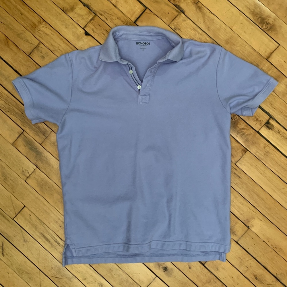 Bonobos Cotton Polo - Medium - Light/Pale Purple